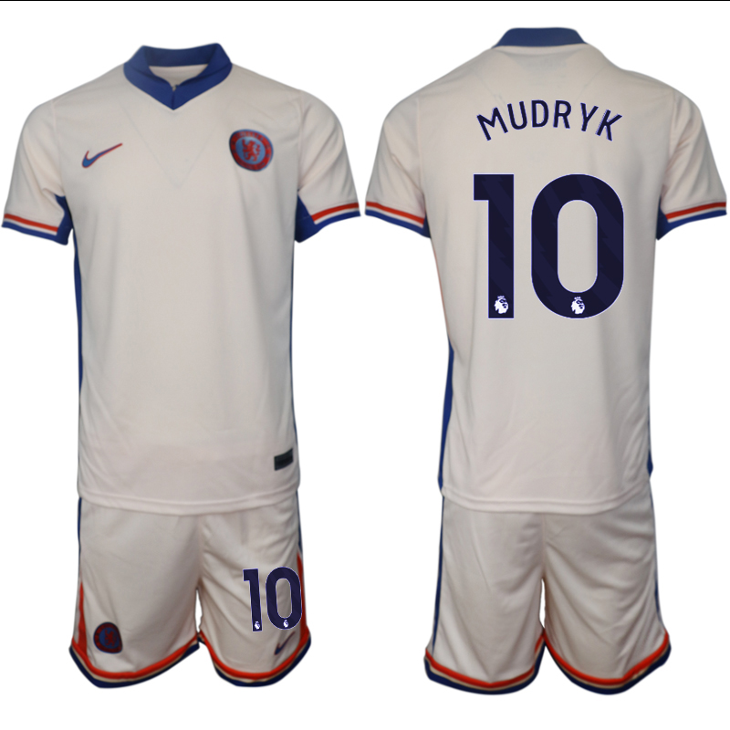 Men 2024-2025 Club Chelsea away Cream #10 Soccer Jersey->chelsea jersey->Soccer Club Jersey